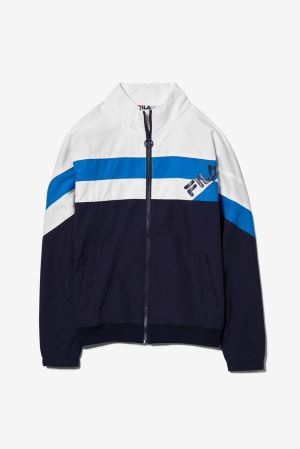 FILA Slade Track Jackets Navy / White / Blue,Mens Clothing | CA.EBYZAM723